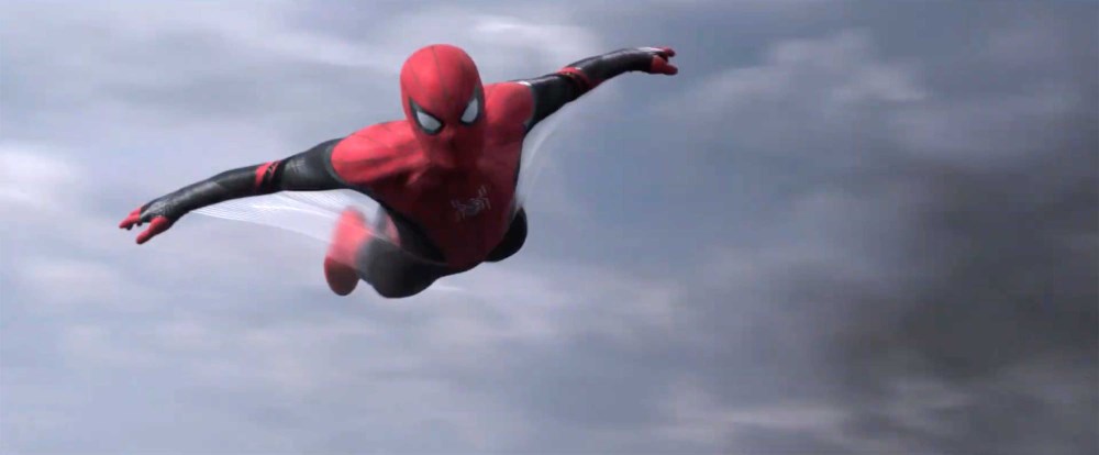 spider man flying figure